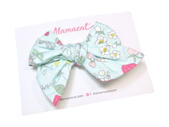 Bow Headband / Hair Clip Strawberry Garden
