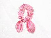 Bunny Scrunchie Neon Pink Petals