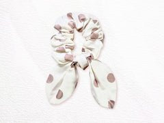 Bunny Scrunchie Rose Gold Dots