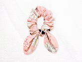 Bunny Scrunchie Rose Gold Floral