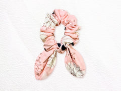 Bunny Scrunchie Rose Gold Floral