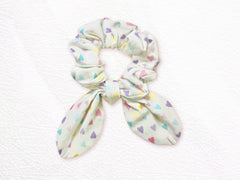 Bunny Scrunchie Sweet Pastel Hearts