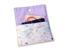 Card Wallet Purple Unicorn