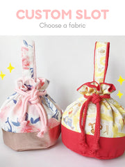 Custom Slot Everyday Drawstring Pouch