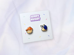 Maple Mushroom Ear Studs