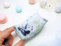 Mini Poofy Pouch Panda Baby