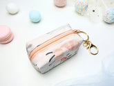 Mini Poofy Pouch Woodland Animals Pink
