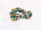 Mini Scrunchie Blossom Teal