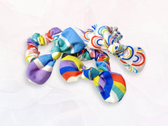 Mini Scrunchie Bright Rainbows