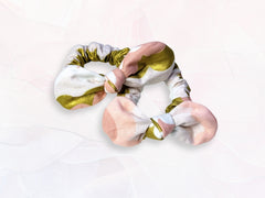 Mini Scrunchie Gold Waves