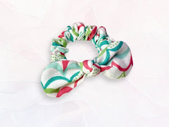 Mini Scrunchie Mint Waves