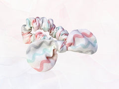 Mini Scrunchie Minty Waves