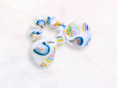 Mini Scrunchie Painted Rainbows
