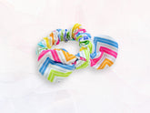 Mini Scrunchie Rainbow Chevron