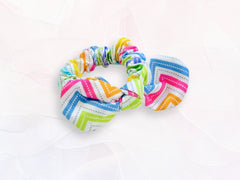 Mini Scrunchie Rainbow Chevron
