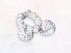 Mini Scrunchie Rainbow Dots