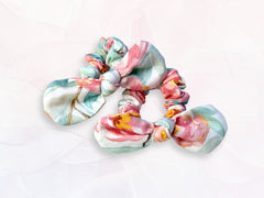 Mini Scrunchie Watercolour Roses