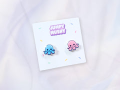 No No Octopus Ear Studs