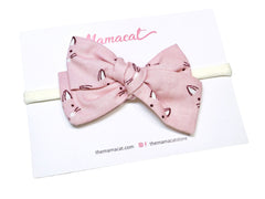 Bow Headband Cat Whiskers