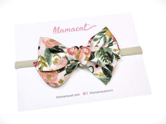 Bow Headband Garden Party Red