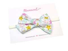 Bow Headband / Clip Glitter Stars