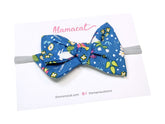 Bow Headband / Clip Midnight Bunny