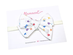 Bow Headband Rainbow Bright Stars