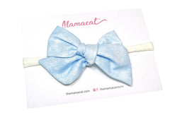 Bow Headband Sprinkles Blue