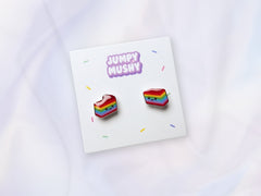 Rainbow Kueh Ear Studs