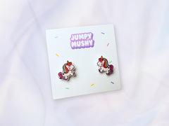 Rainbow Unicorn Ear Studs