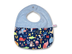 Round Bib Animal Raindrops