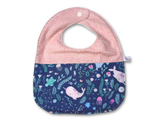 Round Bib Narwhal Pastels
