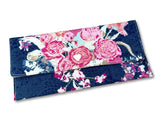 Vintage Floral Navy Cash Wallet