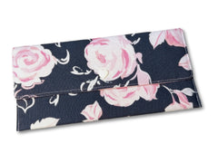 Vintage Grey Rose Cash Wallet