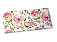 Watercolor Rose Cash Wallet