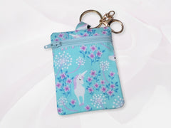 Zippy Pouch Aqua Unicorn