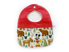 Round Bib Mickey Forest