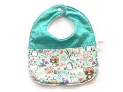 Round Bib Mint Forest
