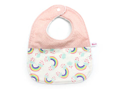 Round Bib Rainbow Mint