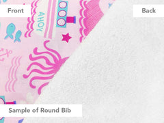 Round Bib Balloon Girl