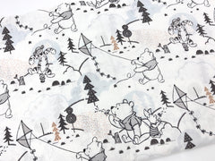 Minky Blanket Pooh Forest Grey
