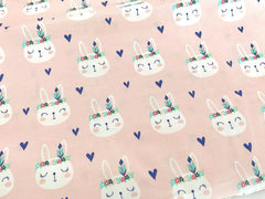 Minky Blanket Tribal Bunny