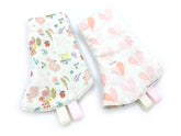 Drool Pads Floral Rabbits