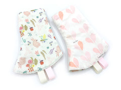 Drool Pads Floral Rabbits