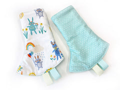 Drool Pads Fabric Tummy Bunnies