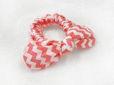 Mini Scrunchie Chevron Coral