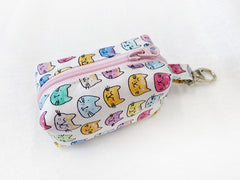 Mini Poofy Pouch Rainbow Cats