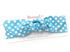 Notty Headband Snow Dots Blue