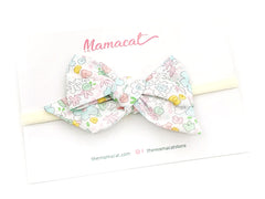 Bow Headband Pastel Floral