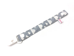 Pacifier Strap / Toy Strap Grey Clouds